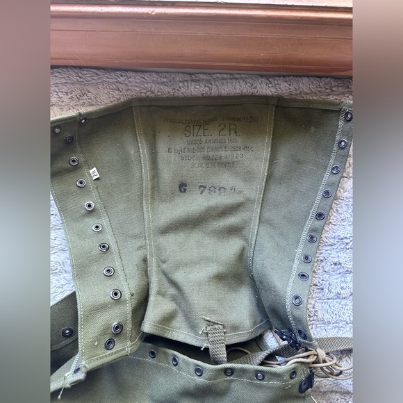 US WW2 M1938 Leggings Dismounted Canvas Size 2R - Picture 4 of 4